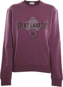 Saint Laurent University Of Sweatshirt Paars Dames