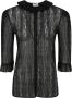 Saint Laurent Upgrade Jouw Garderobe met deze Stijlvolle Blouse Zwart Dames - Thumbnail 1