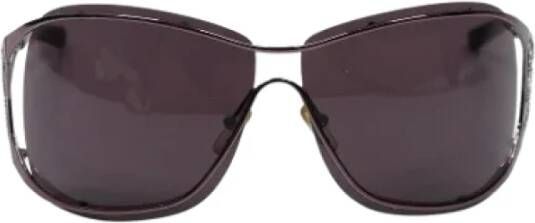 Saint Laurent Vintage Pre-owned Acetate sunglasses Roze Dames