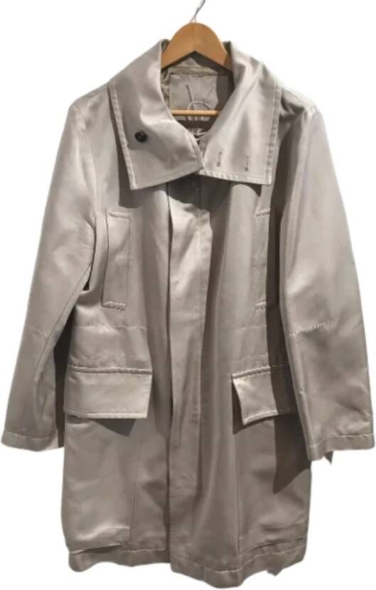 Saint Laurent Vintage Pre-owned Canvas outerwear Beige Dames