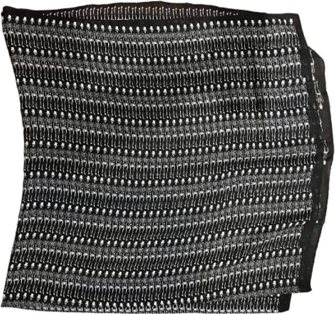 Saint Laurent Vintage Pre-owned Cashmere scarves Zwart Dames