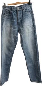 Saint Laurent Vintage Pre-owned Cotton jeans Blauw Dames