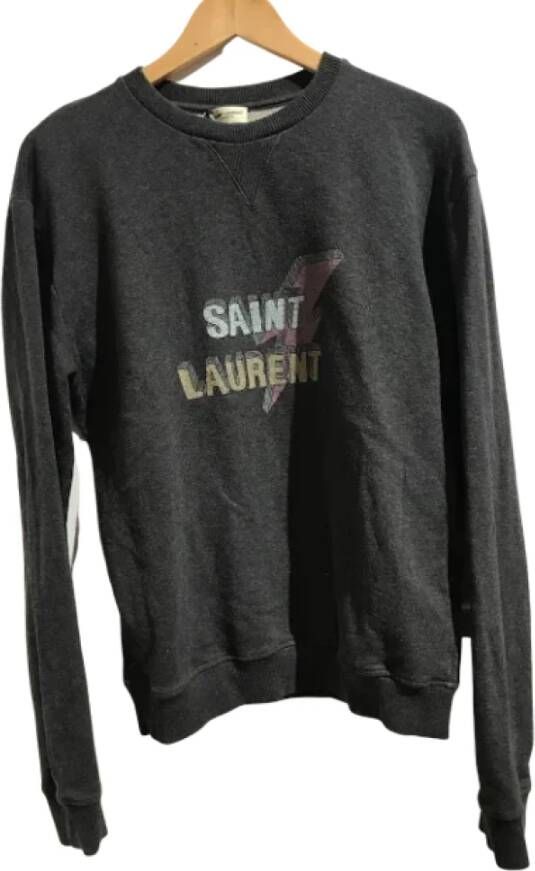 Saint Laurent Vintage Pre-owned Cotton tops Grijs Dames