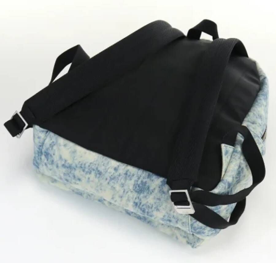 Saint Laurent Vintage Pre-owned Denim backpacks Blauw Dames