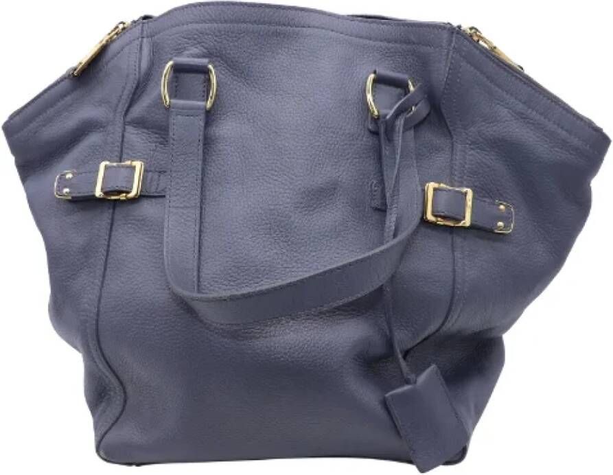 Saint Laurent Vintage Pre-owned Draagtas Blauw Dames