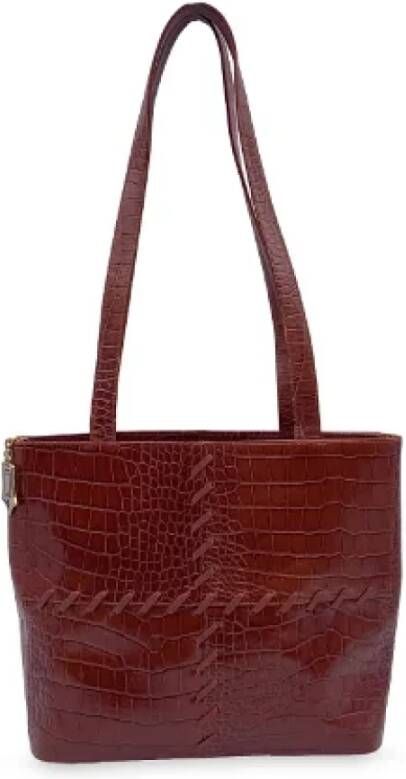 Saint Laurent Vintage Pre-owned Draagtas Bruin Dames