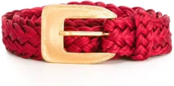 Saint Laurent Vintage Pre-owned Fabric belts Rood Dames