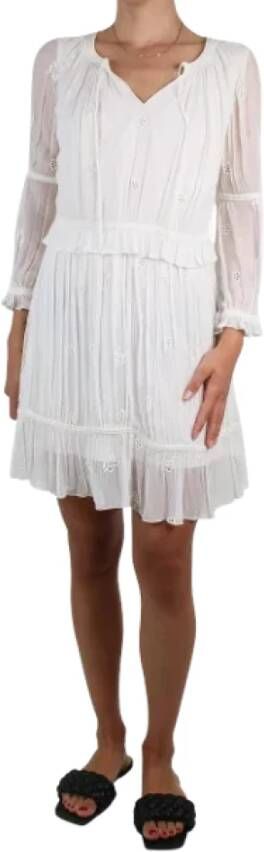 Saint Laurent Vintage Pre-owned Fabric dresses White Dames