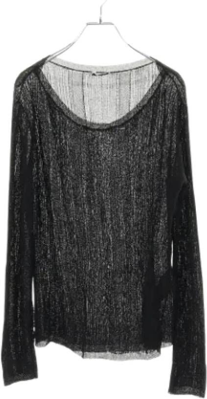 Saint Laurent Vintage Pre-owned Fabric tops Zwart Dames