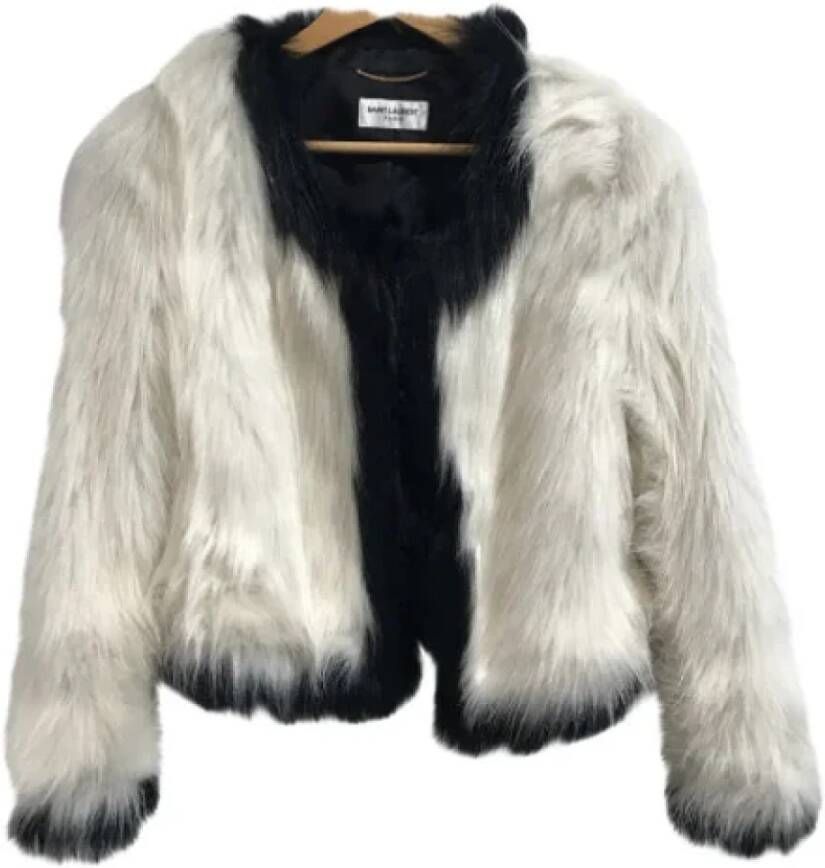 Saint Laurent Vintage Pre-owned Faux Fur tops White Dames