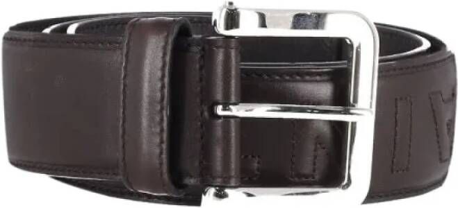 Saint Laurent Vintage Pre-owned Leather belts Zwart Unisex