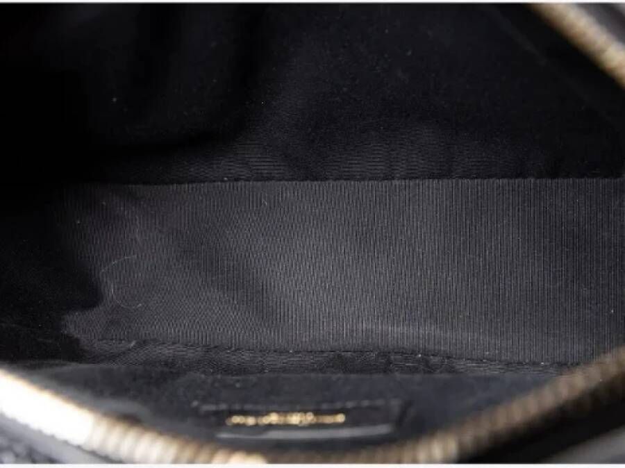Saint Laurent Vintage Pre-owned Leather crossbody-bags Zwart Dames