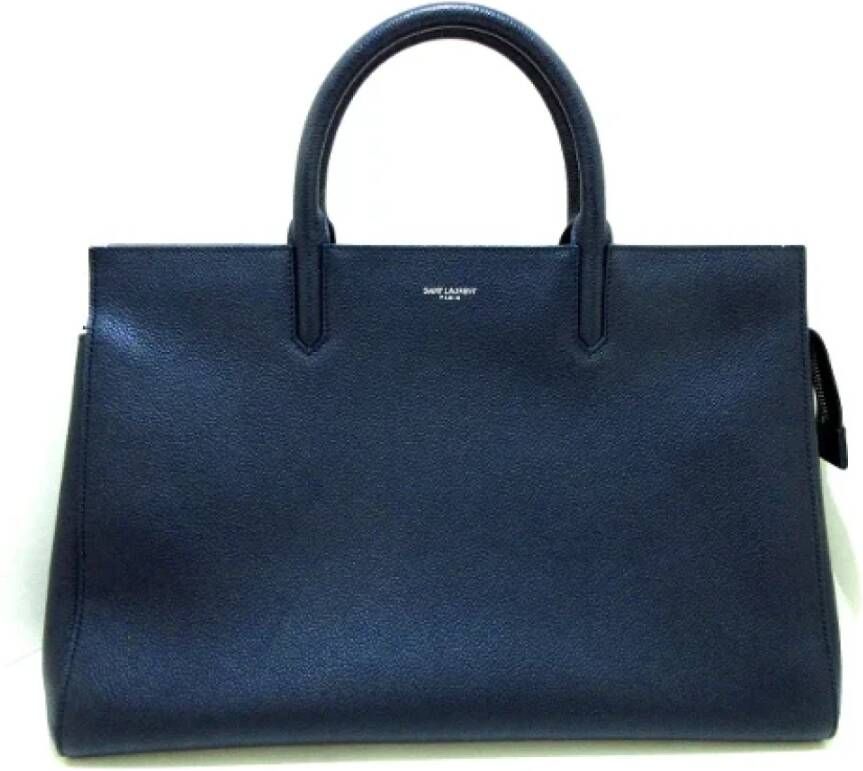Saint Laurent Vintage Pre-owned Leather handbags Blauw Dames