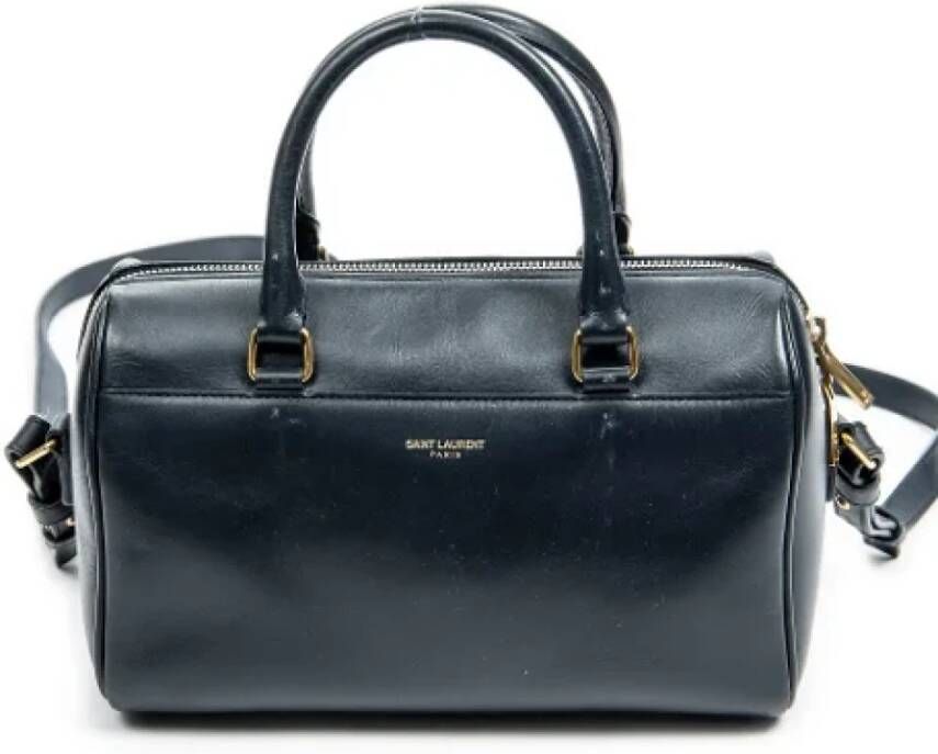 Saint Laurent Vintage Pre-owned Leather handbags Blauw Dames