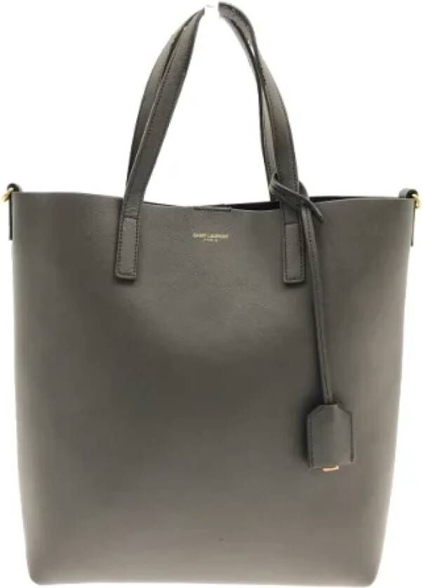 Saint Laurent Vintage Pre-owned Leather handbags Grijs Dames