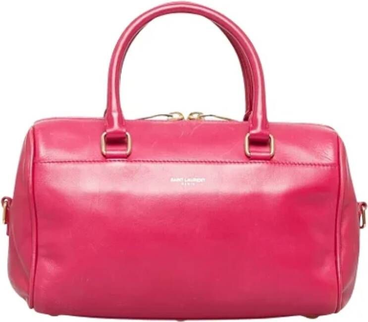 Saint Laurent Vintage Pre-owned Leather handbags Roze Dames