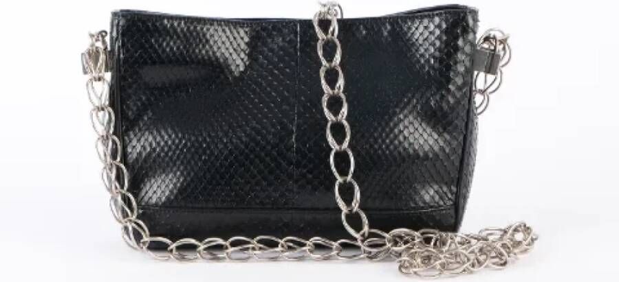 Saint Laurent Vintage Pre-owned Leather handbags Zwart Dames