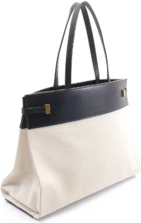 Saint Laurent Vintage Pre-owned Leather saint-laurent-bags Beige Dames