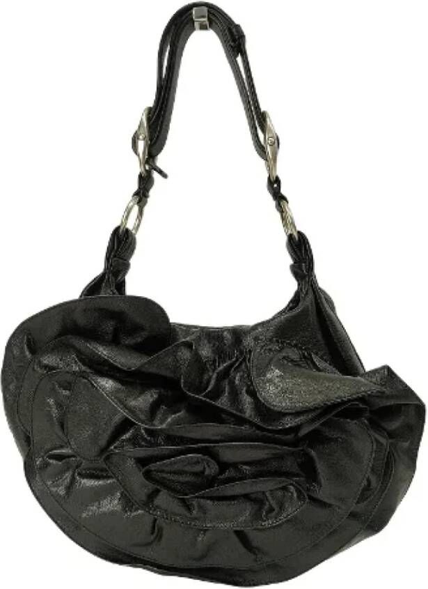 Saint Laurent Vintage Pre-owned Leather saint-laurent-bags Zwart Dames