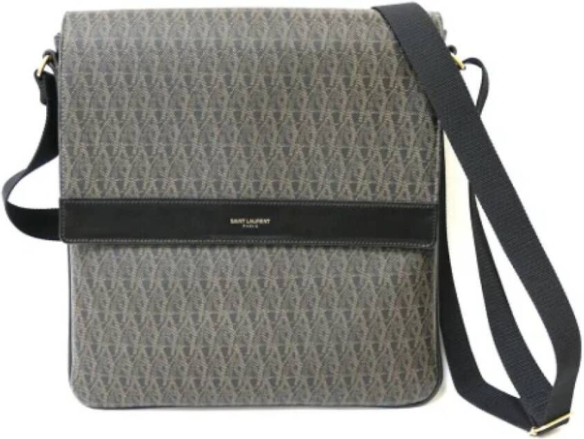 Saint Laurent Vintage Pre-owned Leather shoulder-bags Bruin Dames