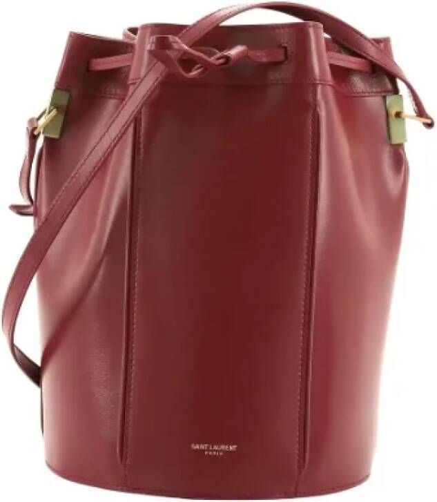 Saint Laurent Vintage Pre-owned Leather shoulder-bags Rood Dames