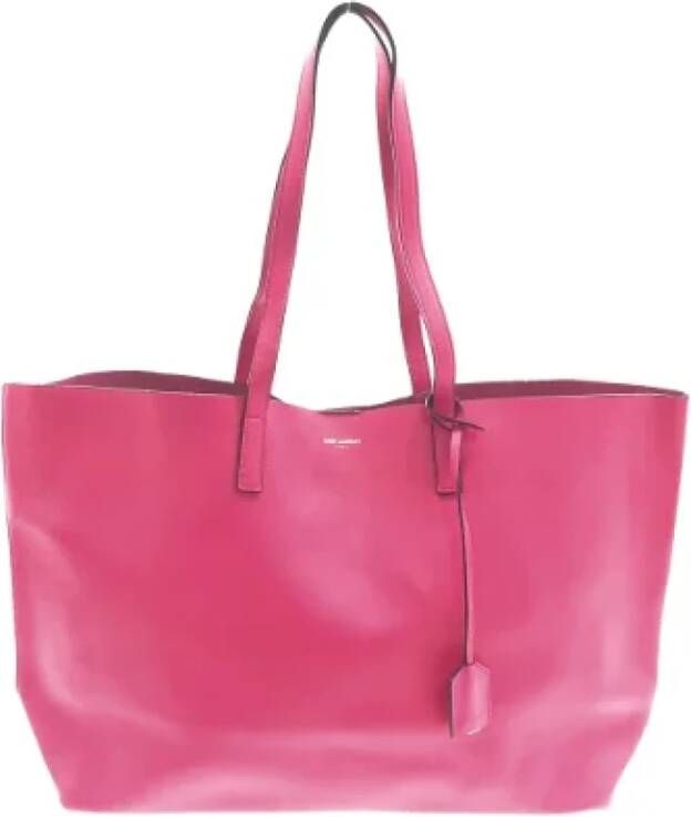 Saint Laurent Vintage Pre-owned Leather shoulder-bags Roze Dames