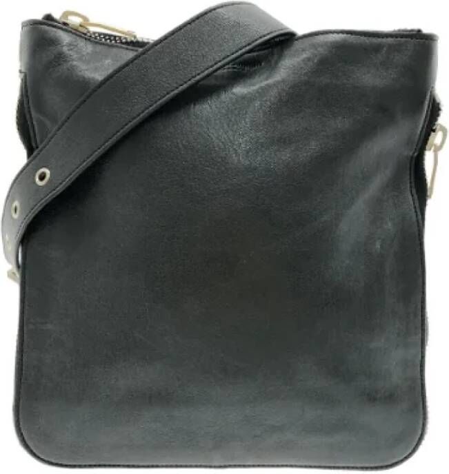 Saint Laurent Vintage Pre-owned Leather shoulder-bags Zwart Dames