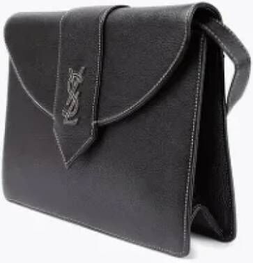 Saint Laurent Vintage Pre-owned Leather shoulder-bags Zwart Dames