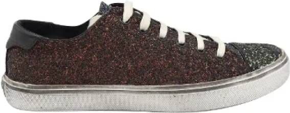 Saint Laurent Vintage Pre-owned Leather sneakers Meerkleurig Dames