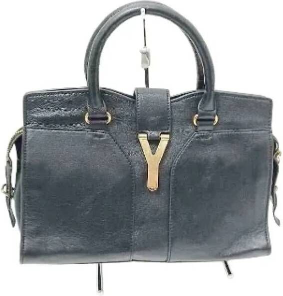 Saint Laurent Vintage Pre-owned Leather totes Zwart Dames