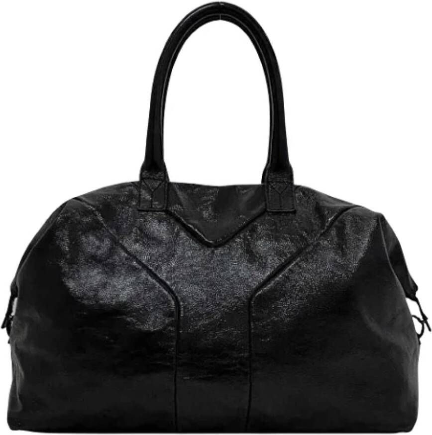 Saint Laurent Vintage Pre-owned Leather totes Zwart Dames