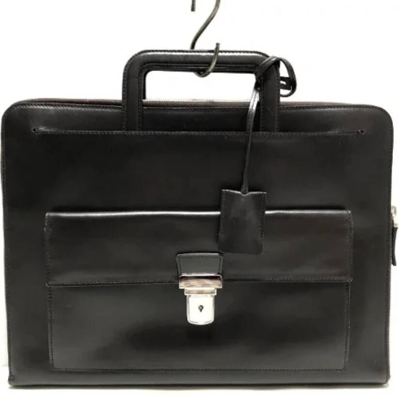 Saint Laurent Vintage Pre-owned Leather travel-bags Zwart Dames