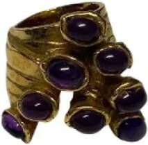 Saint Laurent Vintage Pre-owned Metal rings Yellow Dames