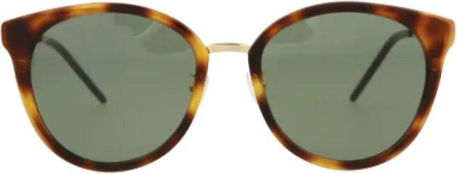Saint Laurent Vintage Pre-owned Metal sunglasses Bruin Dames