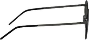Saint Laurent Vintage Pre-owned Metal sunglasses Grijs Dames