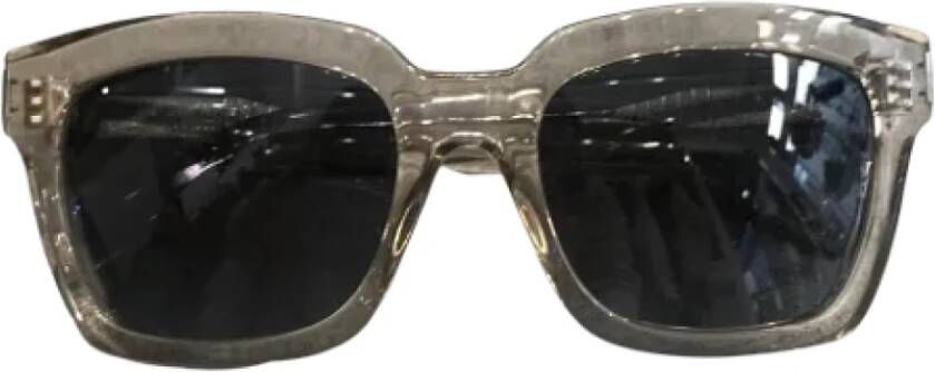 Saint Laurent Vintage Pre-owned Plastic sunglasses Beige Dames