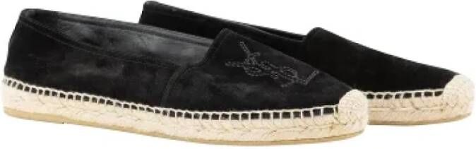 Saint Laurent Vintage Pre-owned Platte schoenen Zwart Dames