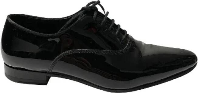 Saint Laurent Vintage Pre-owned Platte schoenen Zwart Heren