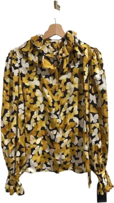 Saint Laurent Vintage Pre-owned Silk tops Yellow Dames