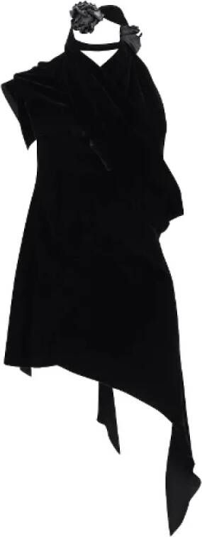 Saint Laurent Vintage Pre-owned Viscose dresses Zwart Dames