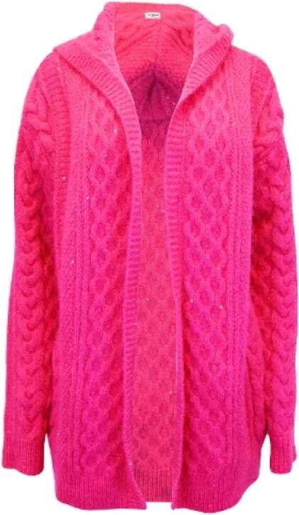 Saint Laurent Vintage Pre-owned Wool outerwear Roze Dames