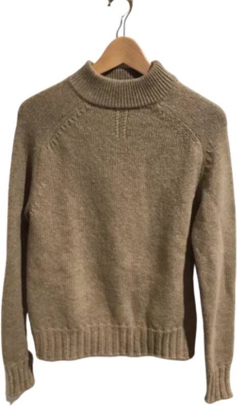 Saint Laurent Vintage Pre-owned Wool tops Beige Dames