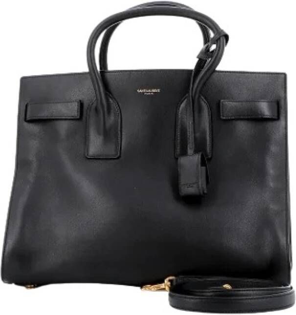 Saint Laurent Vintage Preated canvas schouderzakken Zwart Dames
