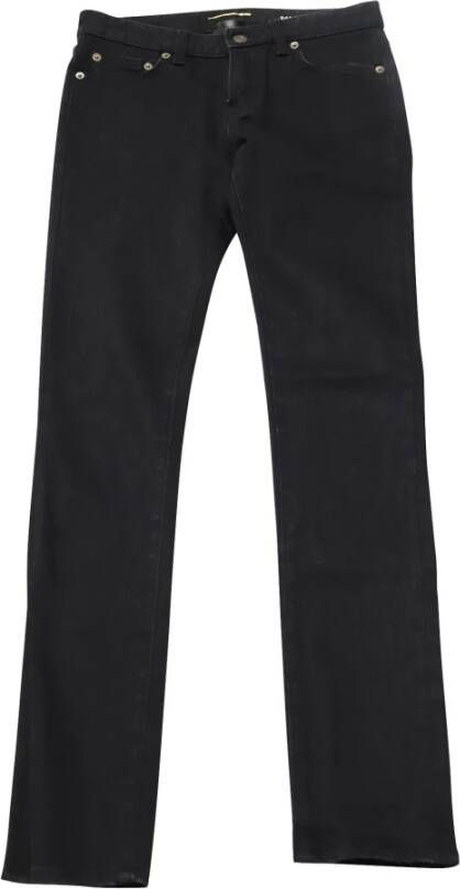 Saint Laurent Vintage Skinny jeans Zwart Dames