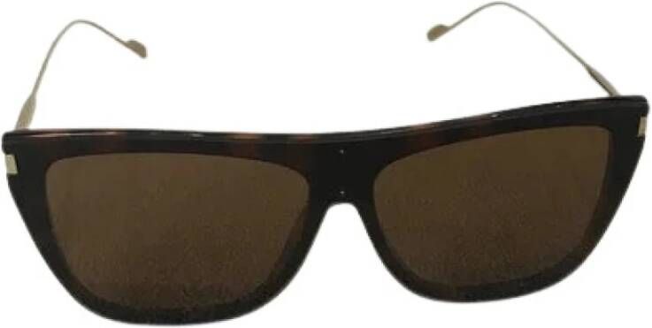 Saint Laurent Vintage Tweedehands accessoire Bruin Dames