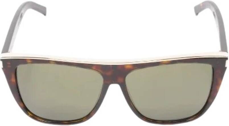 Saint Laurent Vintage Tweedehands accessoire Bruin Dames