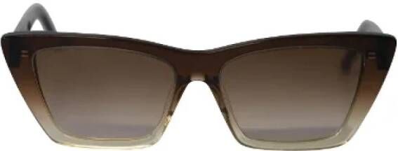 Saint Laurent Vintage Tweedehands accessoire Bruin Dames