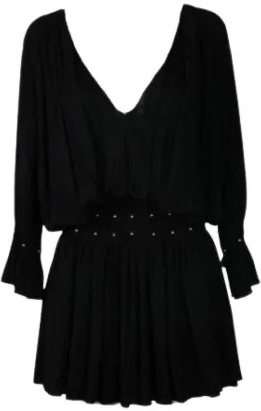 Saint Laurent Vintage Tweedehands Dres Zwart Dames