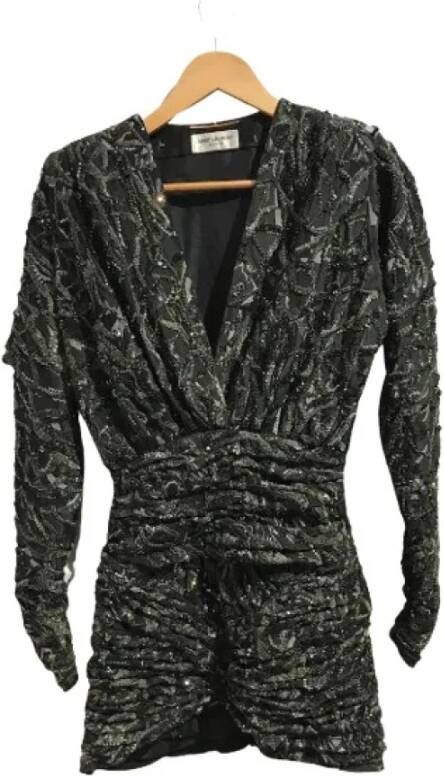 Saint Laurent Vintage Tweedehands Dres Zwart Dames