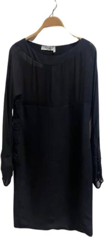 Saint Laurent Vintage Tweedehands Dres Zwart Dames